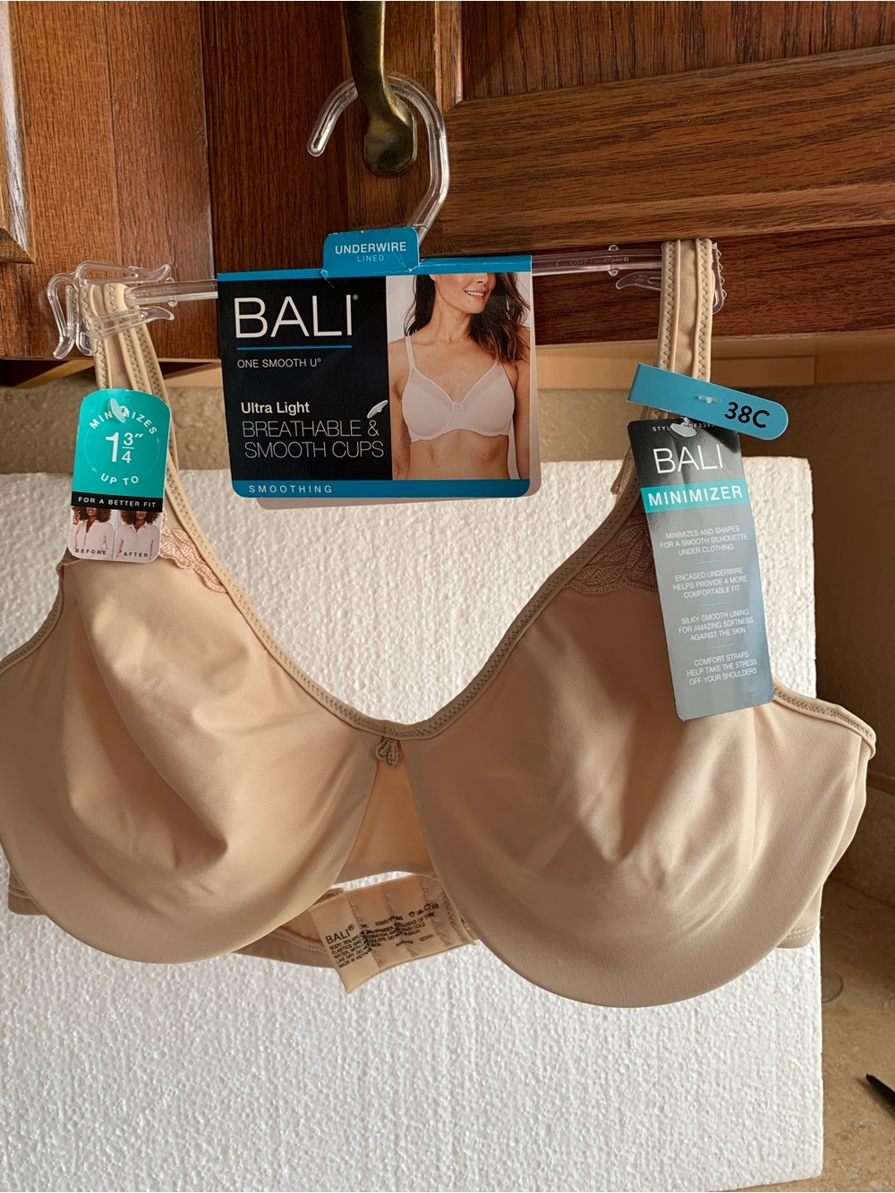 Bali Minimizer Bra in Nude/Beige - 38C